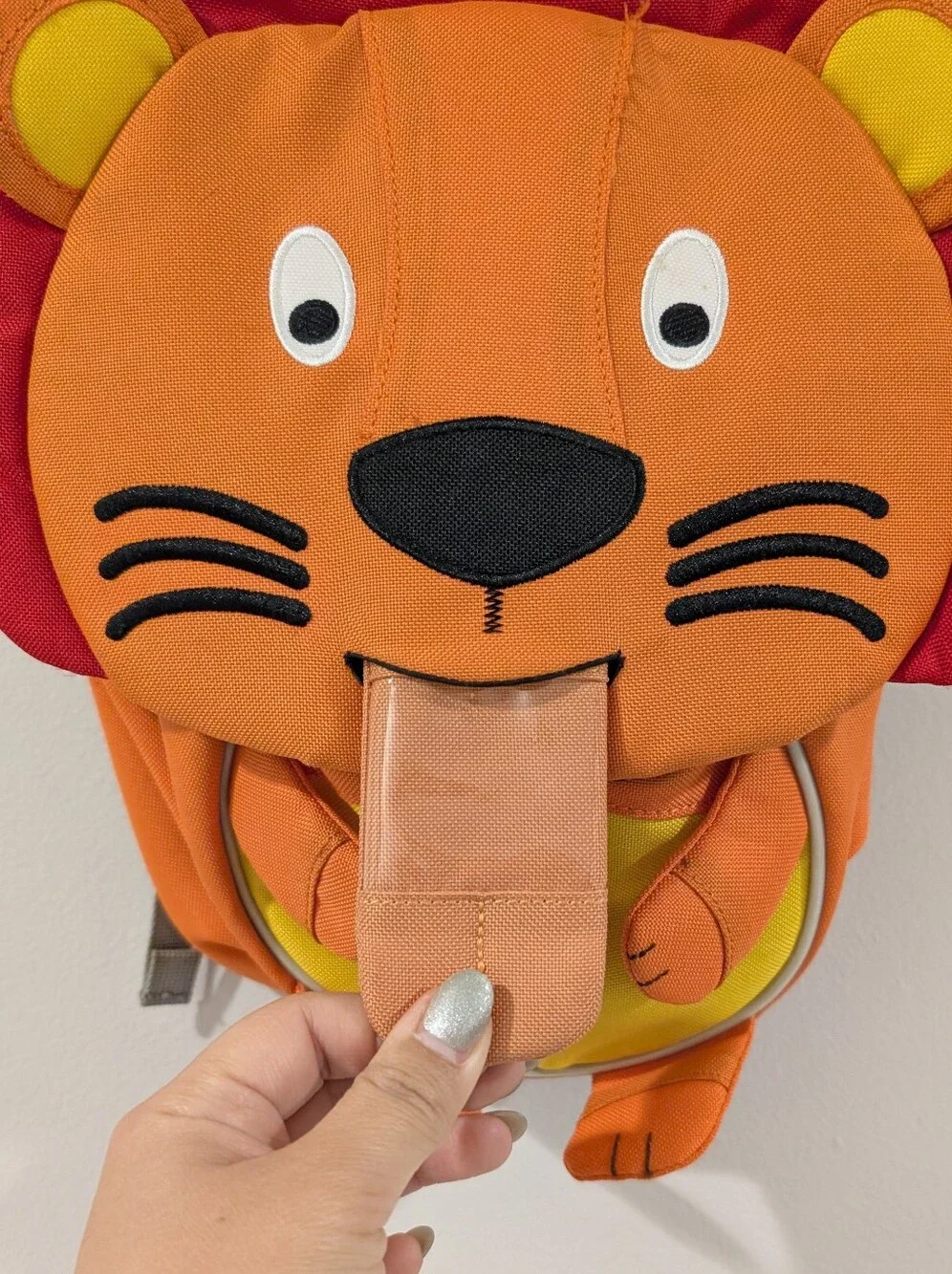 Pre-loved Affenzahn Ergonomic Small Kids Lion Plush Backpack